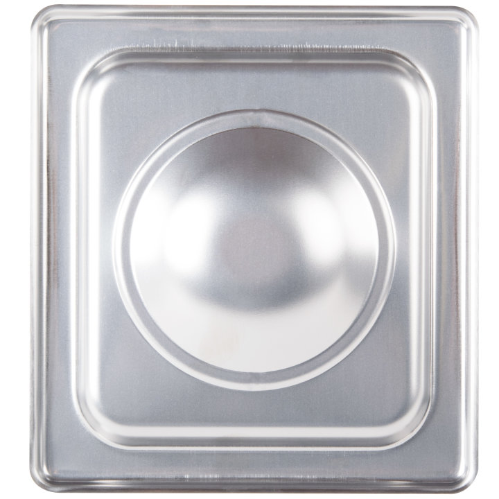 Sixth-size Super Pan V® solid stainless steel cover