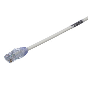 Copper Patch Cables, 30 ft., Off White (Cable), Shielded, Cat 6A