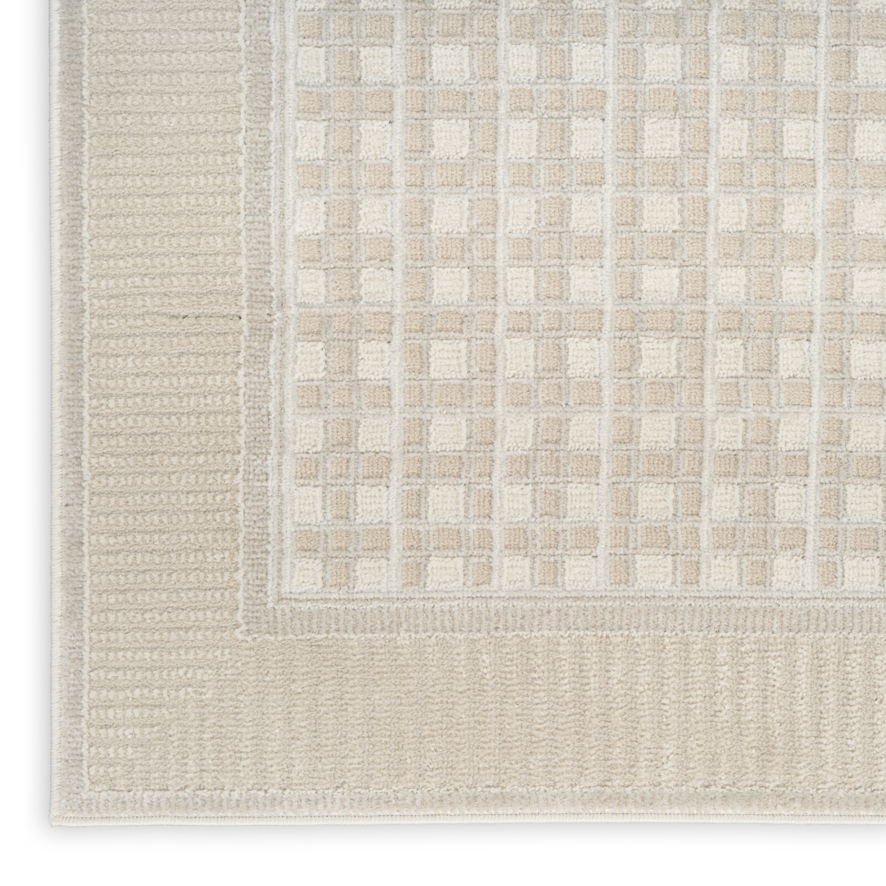 Nourison Nordic 6' x 9' Beige Modern Indoor Rug