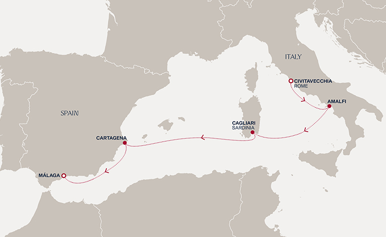 Itinerary map