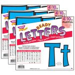 TREND Blue 4" Playful Combo Ready Letters&reg;, 3 Packs T-79744-3