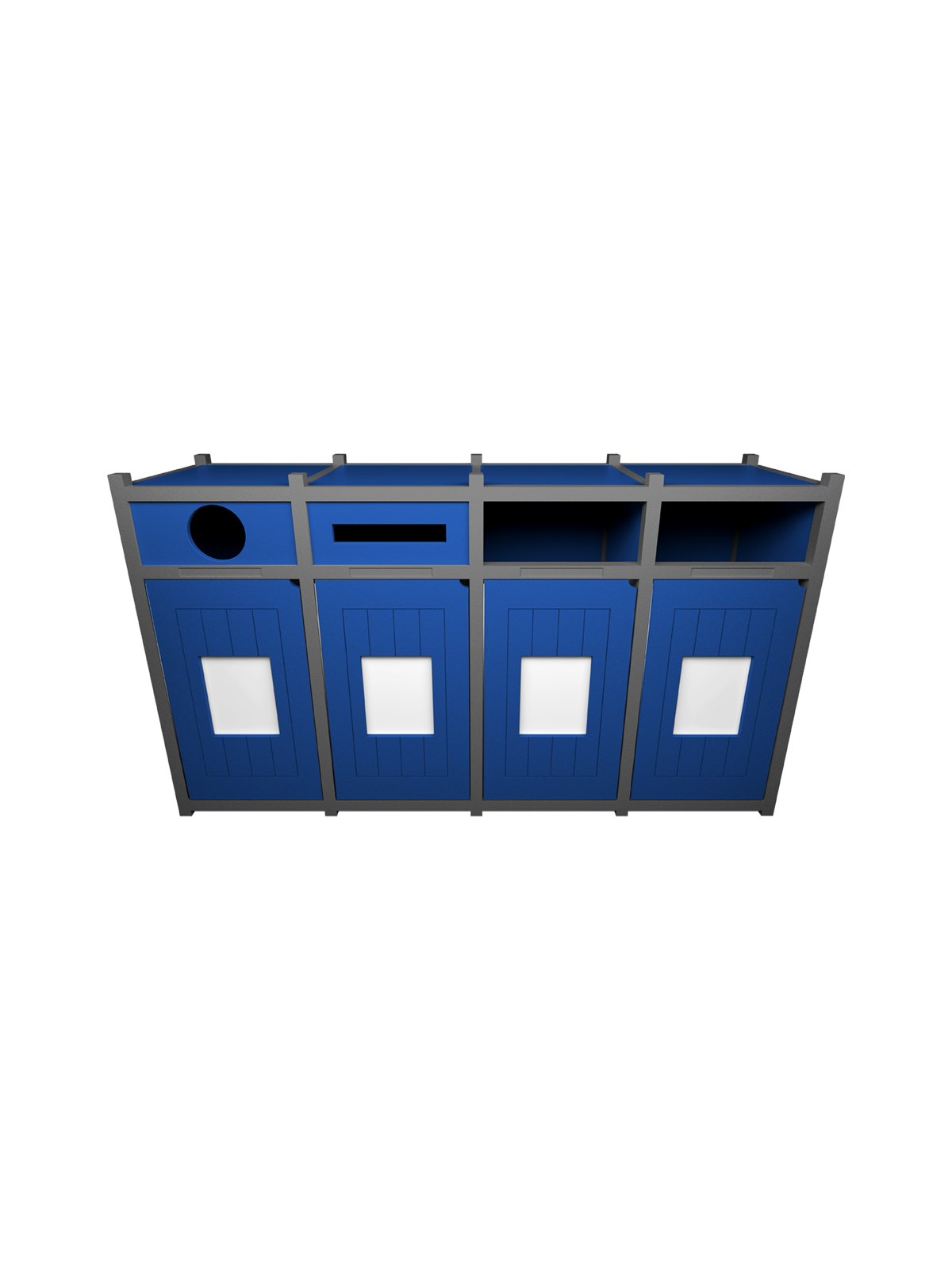 VISION – Quad – Unit – Circle-Slot-Full-Full – Grey-Blue