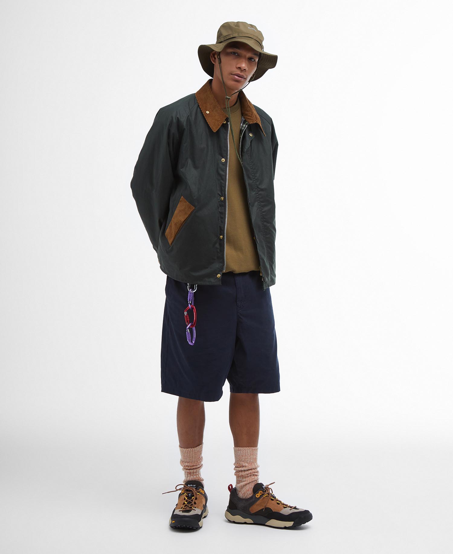 Barbour x Flower Mountain Oversized Transport Waxed Jacket image number 1