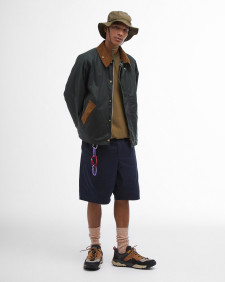 Barbour x Flower Mountain Oversized Transport Waxed Jacket Sage