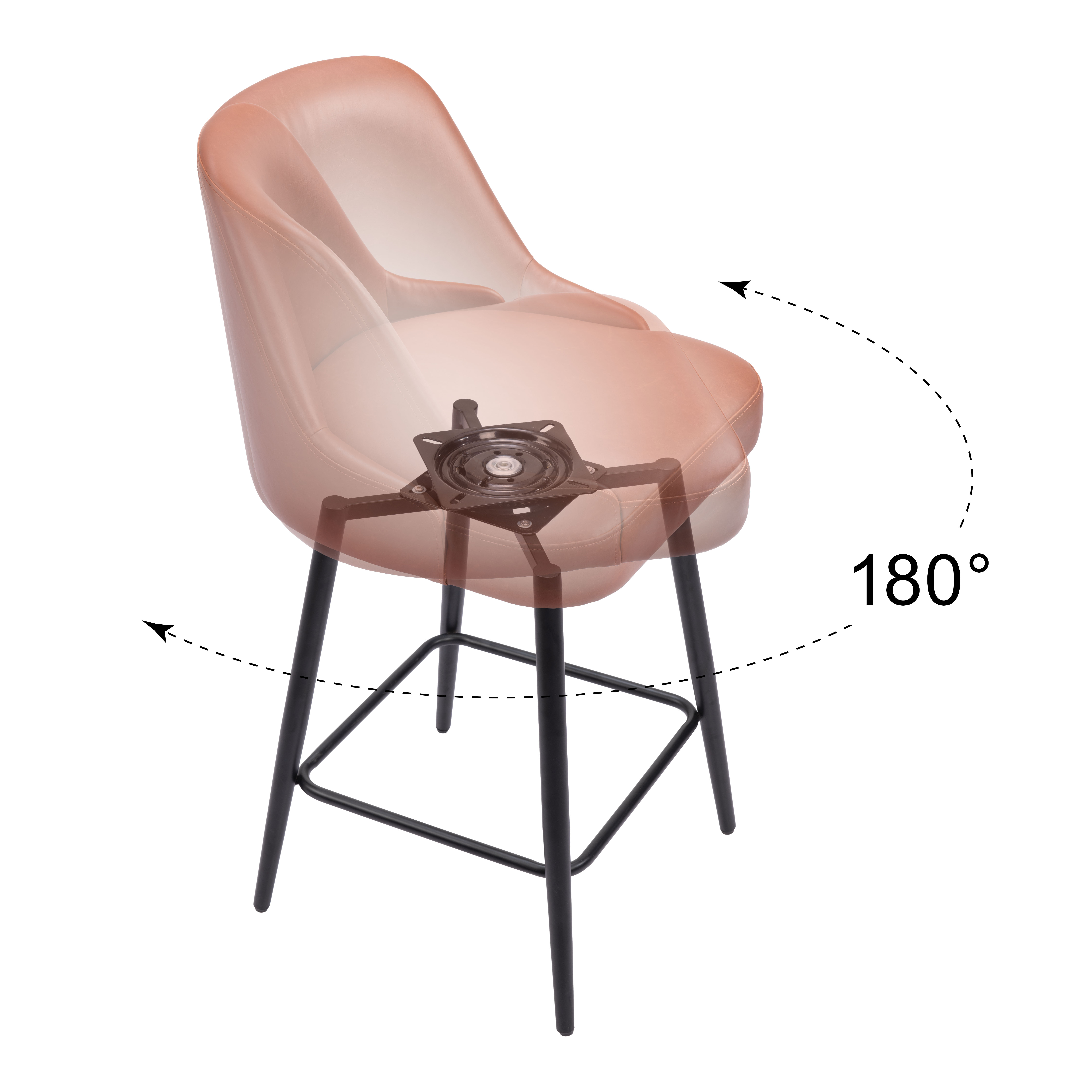 Keppel Swivel Counter Stool Brown product image