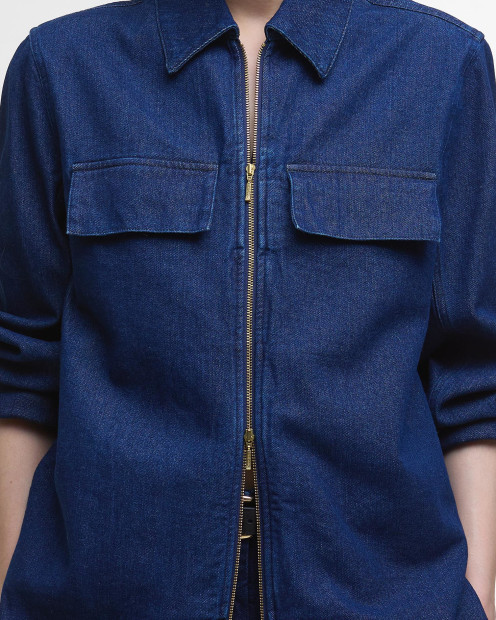 Arla Denim Overshirt Rinse Wash