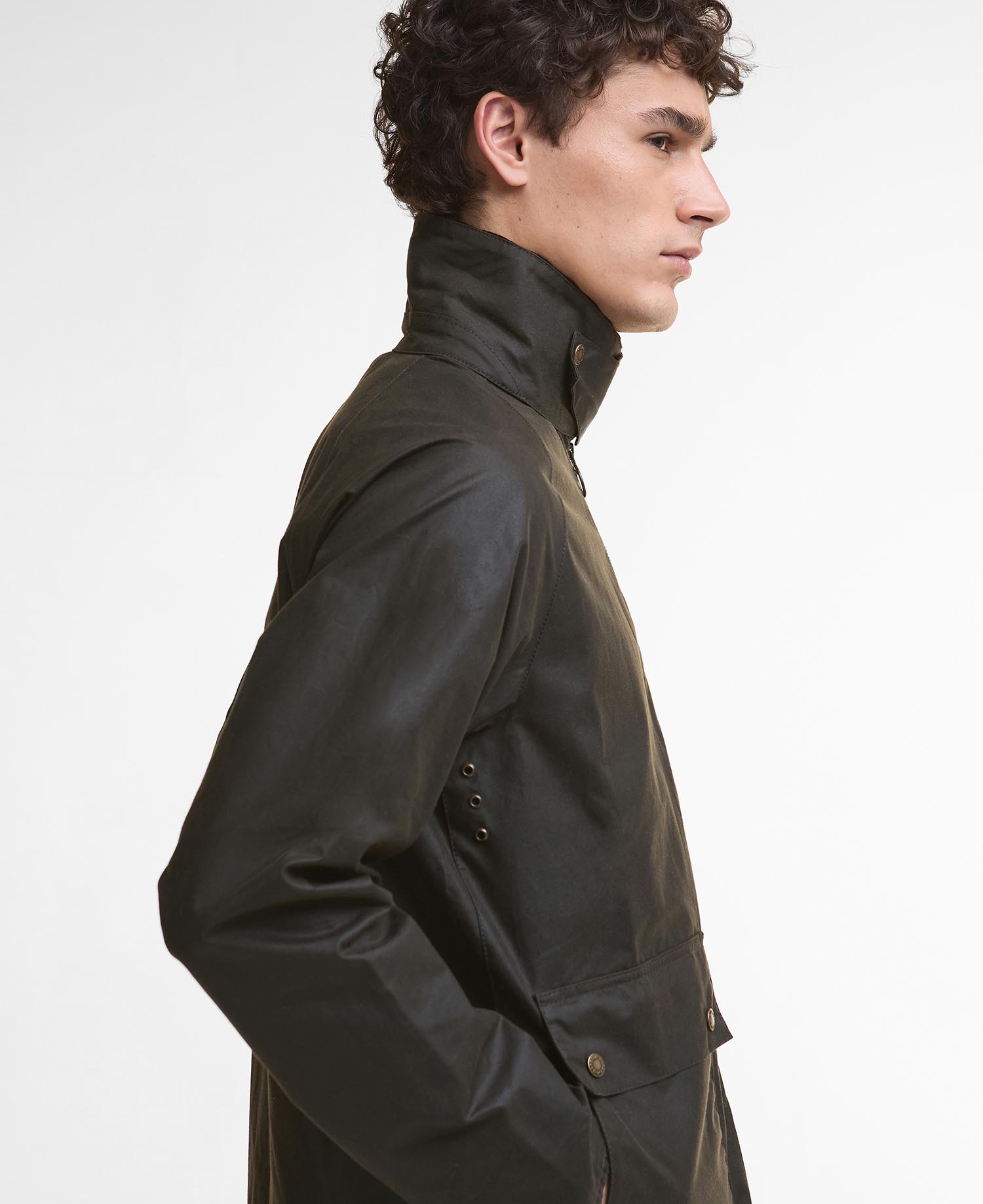 Bedale Short Waxed Jacket image number 4
