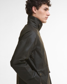 Bedale Short Waxed Jacket Olive