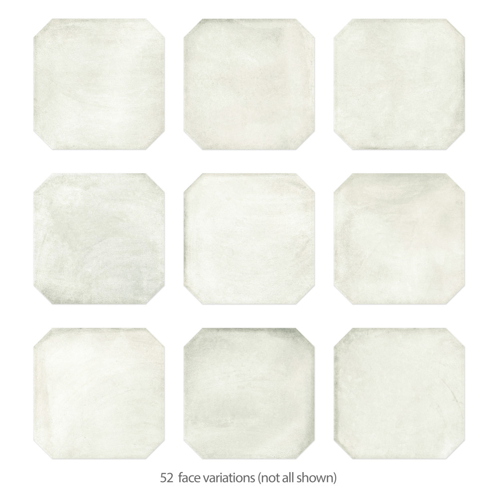 Sample – Laverton Octagon Nieve Porcelain Floor and Wall Tile