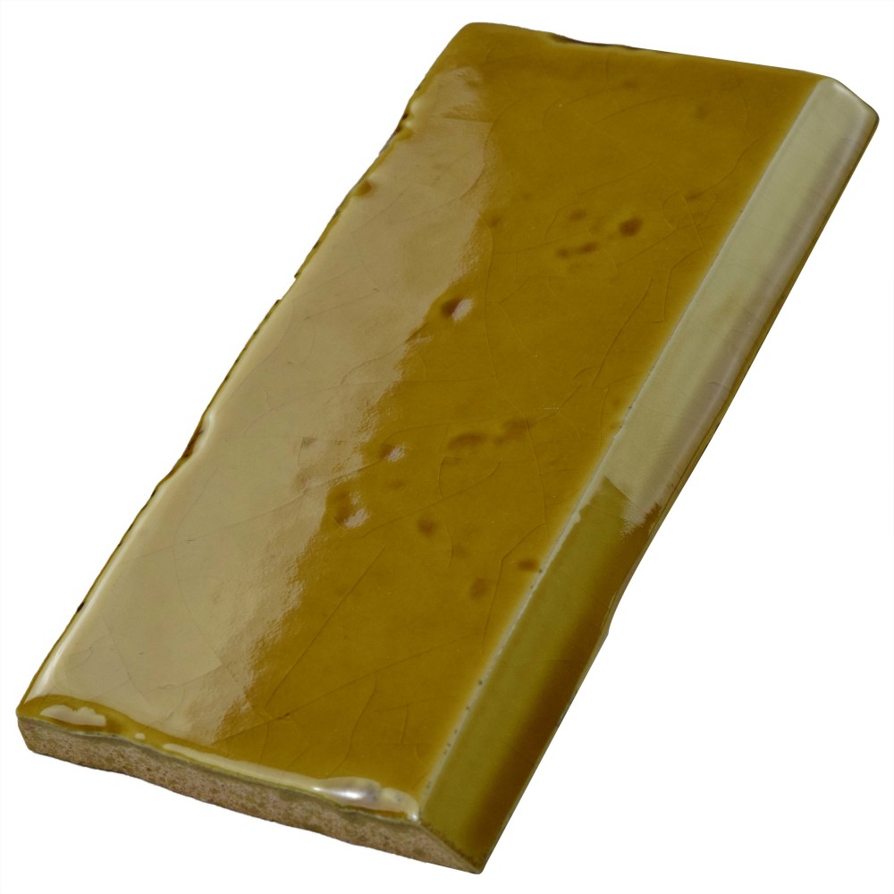 Novecento Zocalo Camel 2-1/2 in. x 5-1/8 in. Ceramic Wall Trim