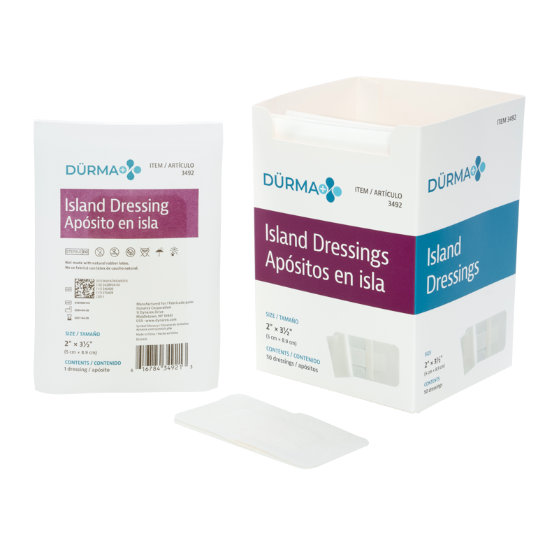 Island Dressing Sterile (indv. bagged) 2" x 3.5" - 3492