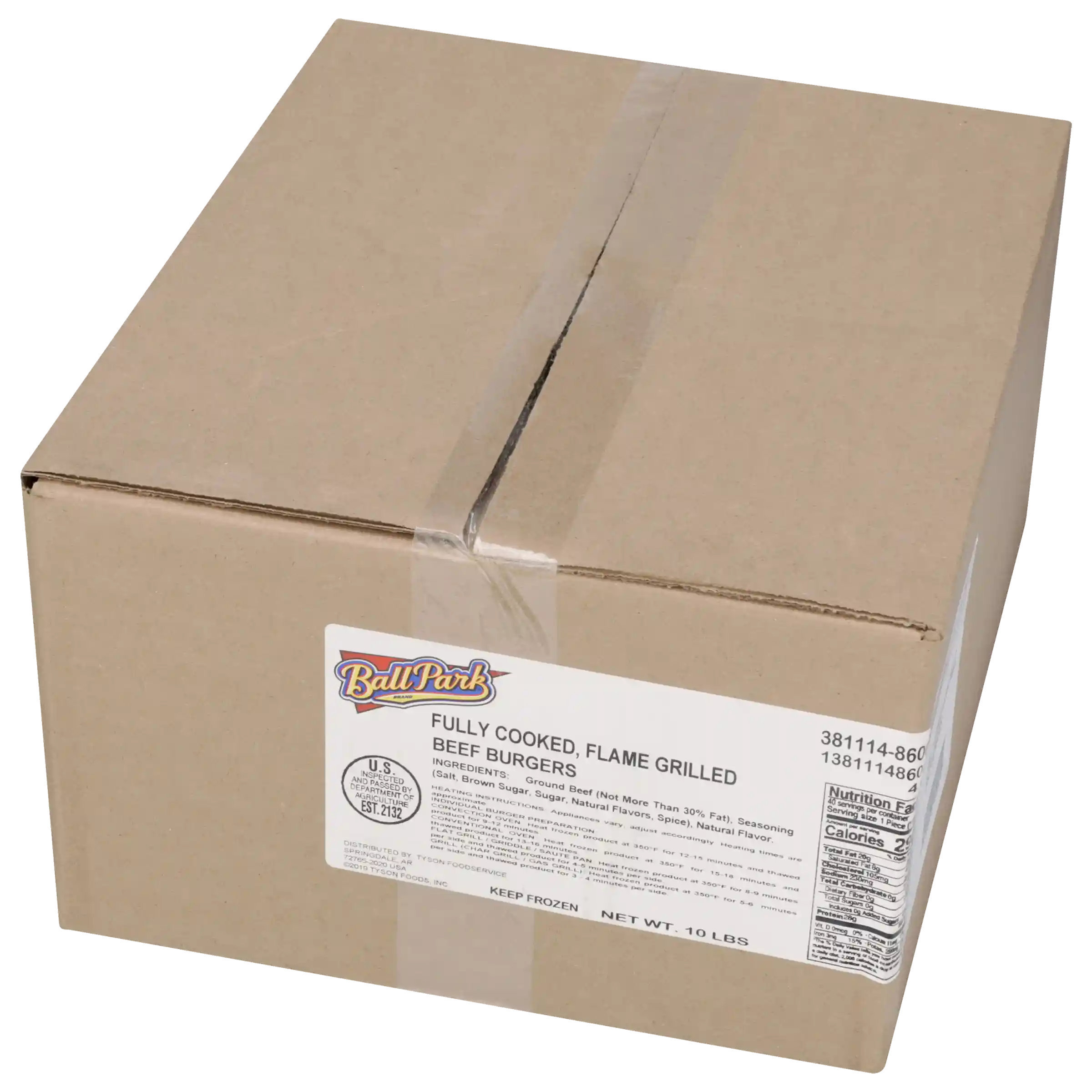 Ball Park® Flame Grilled Beef Burger, 4 oz.._image_5