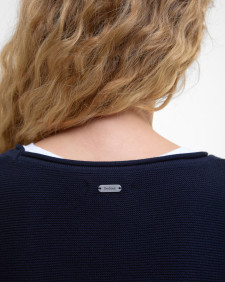 Pullover Marine Rundhalsausschnitt 