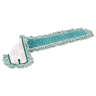 Rubbermaid Commercial, HYGEN, Microfiber Hook & Loop Dust Mop With Fringe, 36"W, Green