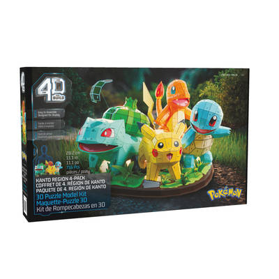 4D Build, Pokémon Starter Set 3D Model Kit, Costco Exclusive, 716 Pieces, for Ages 12 & Up