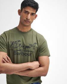 T-shirt con stampa Field Dog 