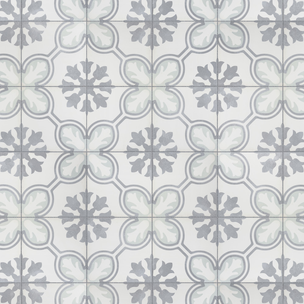 Amberely Orchid Mint 17-3/4 in. x 17-3/4 in. Porcelain Floor and Wall Tile