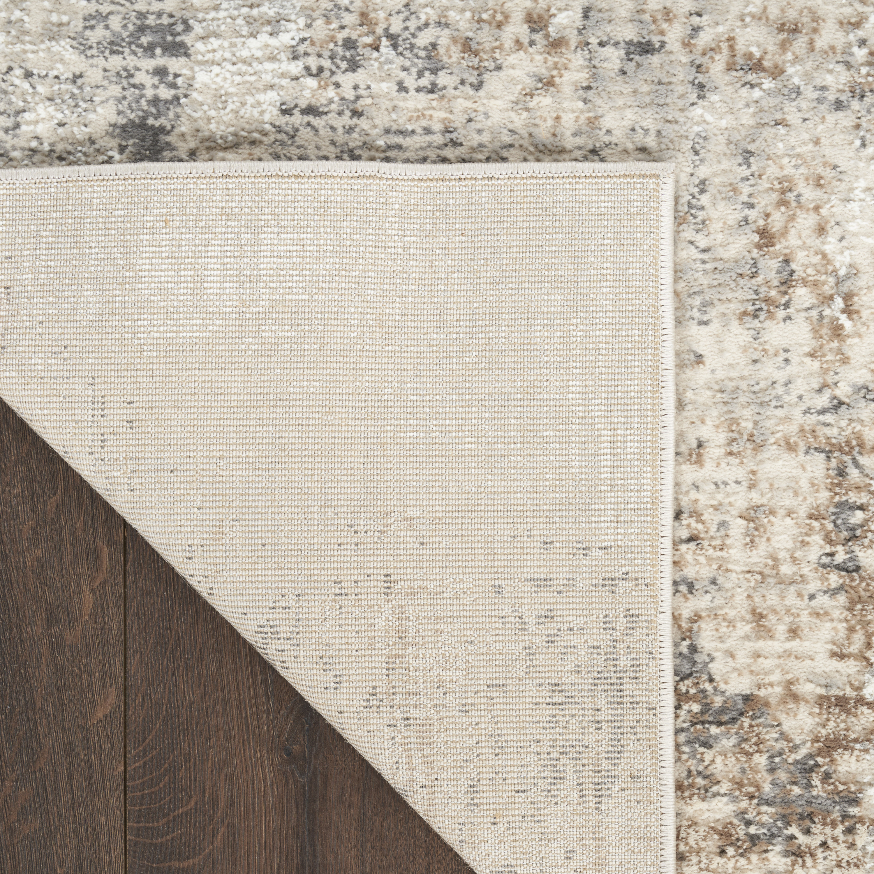Nourison Sustainable Trends 5'3" x 7'3" Beige Grey Modern Indoor Rug