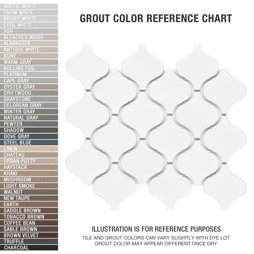 Metro Lantern Glossy White 9-1/2 in. x 10-3/4 in. Porcelain Mosaic Tile