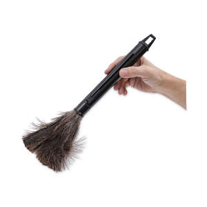 Boardwalk, Retractable Feather Duster, 9" To 14" Handle, Ostrich Feather, Black, 5 in