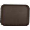 12" x 16" polypropylene fast-food tray in brown