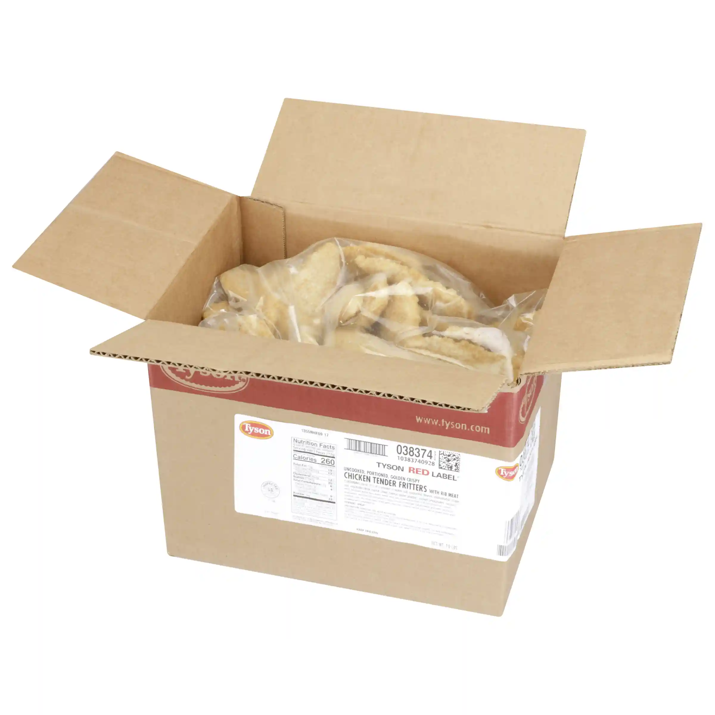 Tyson Red Label® Uncooked Golden Crispy Select Cut Chicken Tender Fritters_image_4