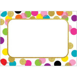 Confetti Name Tags/Labels