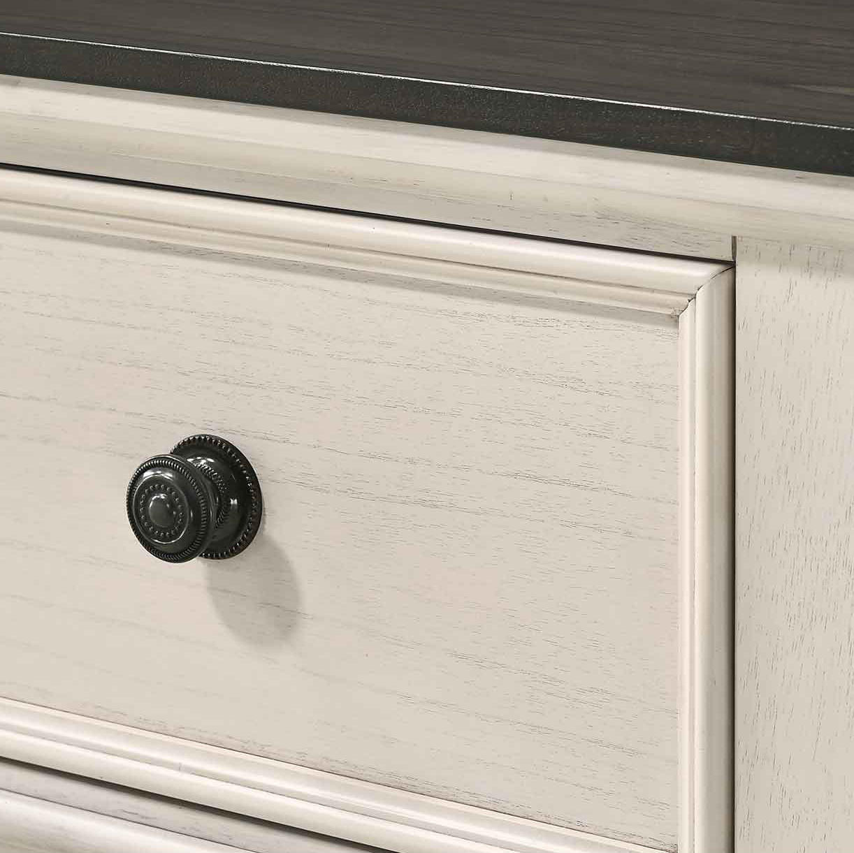 Detail image of the  Whitehaven Tallboy (5 Drawer) from Forty Winks