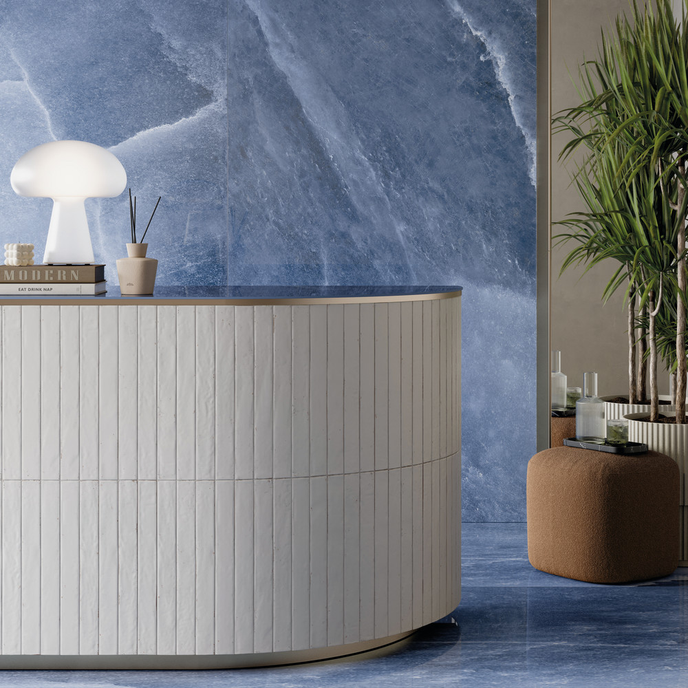 Phoenix White 1-7/8 in. x 17-3/4 in. Porcelain Floor and Wall Tile