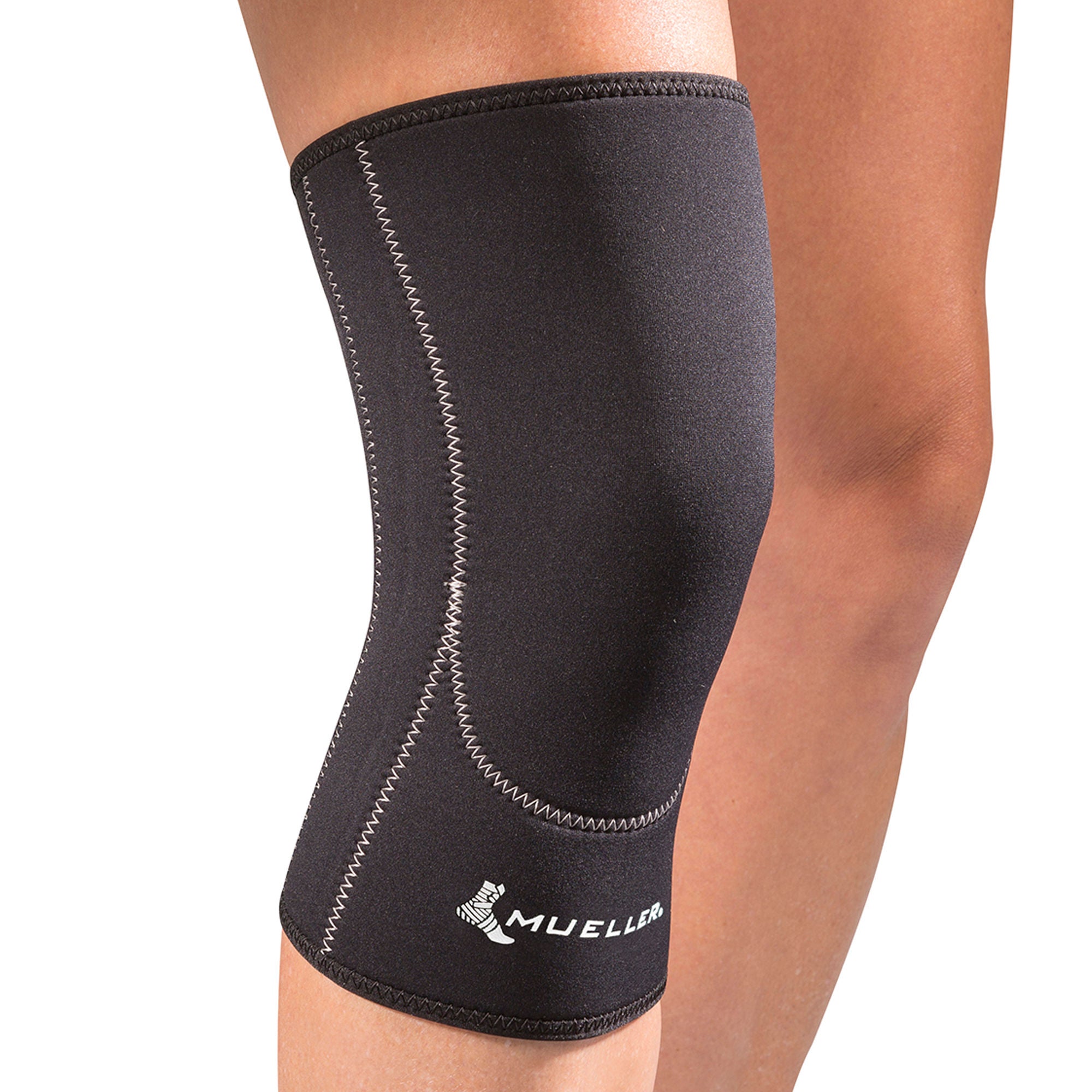 Mueller Sports Medicine KNEE SLEEVE, PATELLA CLOSED BLK LG