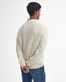 Casey Cable-Knit Crew Neck Jumper Whisper White