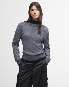 Jade Crew Neck Jumper Chrome