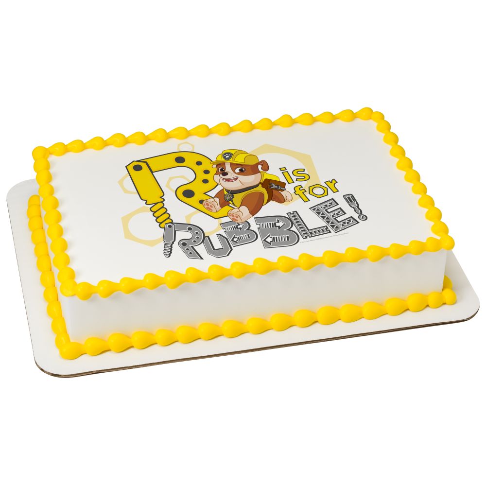 Image Cake PAW Patrol™ R is for Rubble
