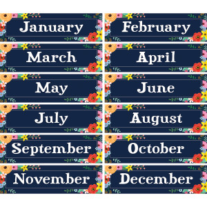 Wildflowers Monthly Headliners, Pack of 12