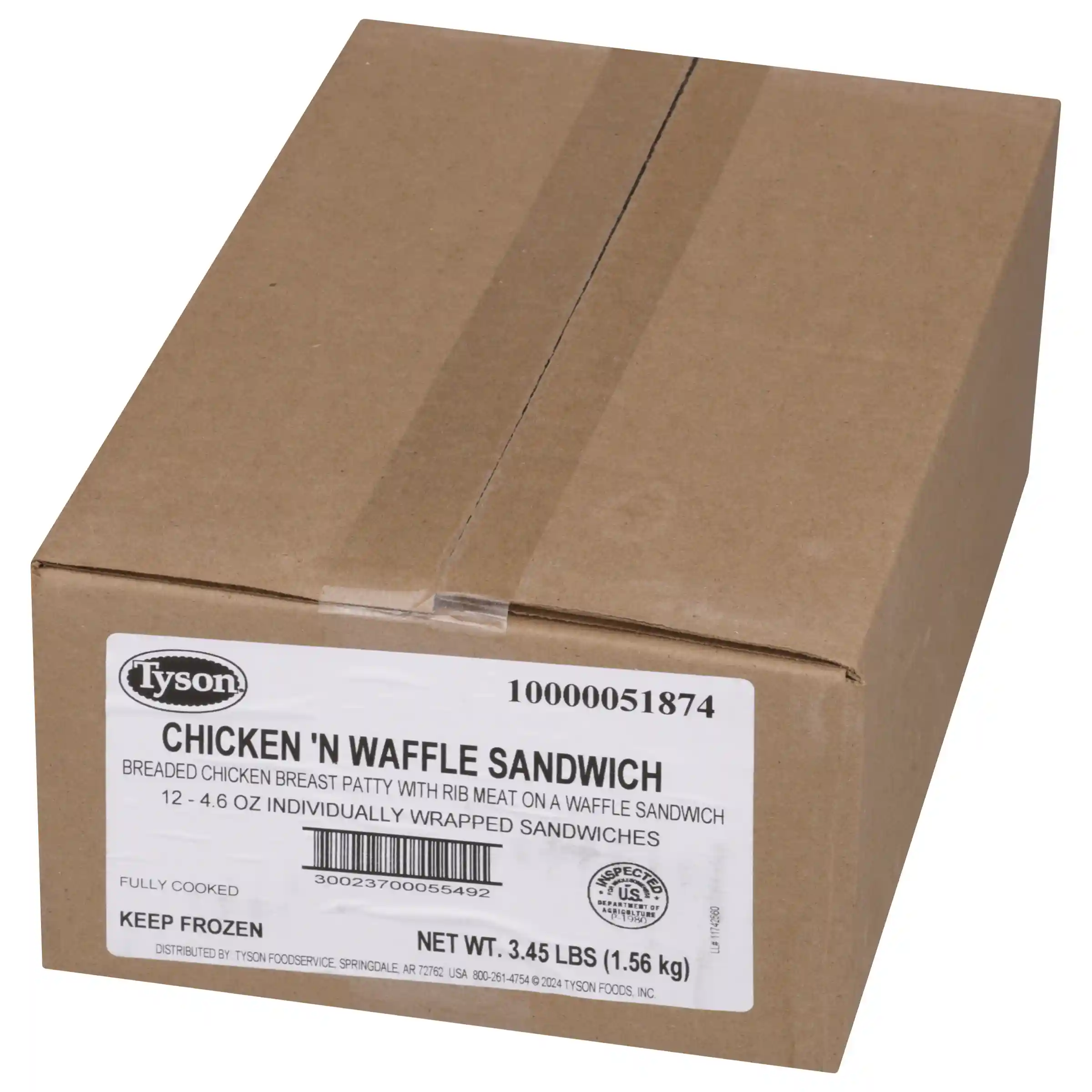 Tyson® Butcher-Wrapped Chicken & Waffles Sandwich_image_5