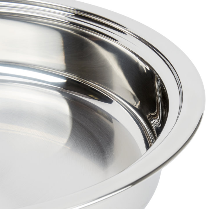 4-quart replacement round stainless steel food pan for Orion® round chafer