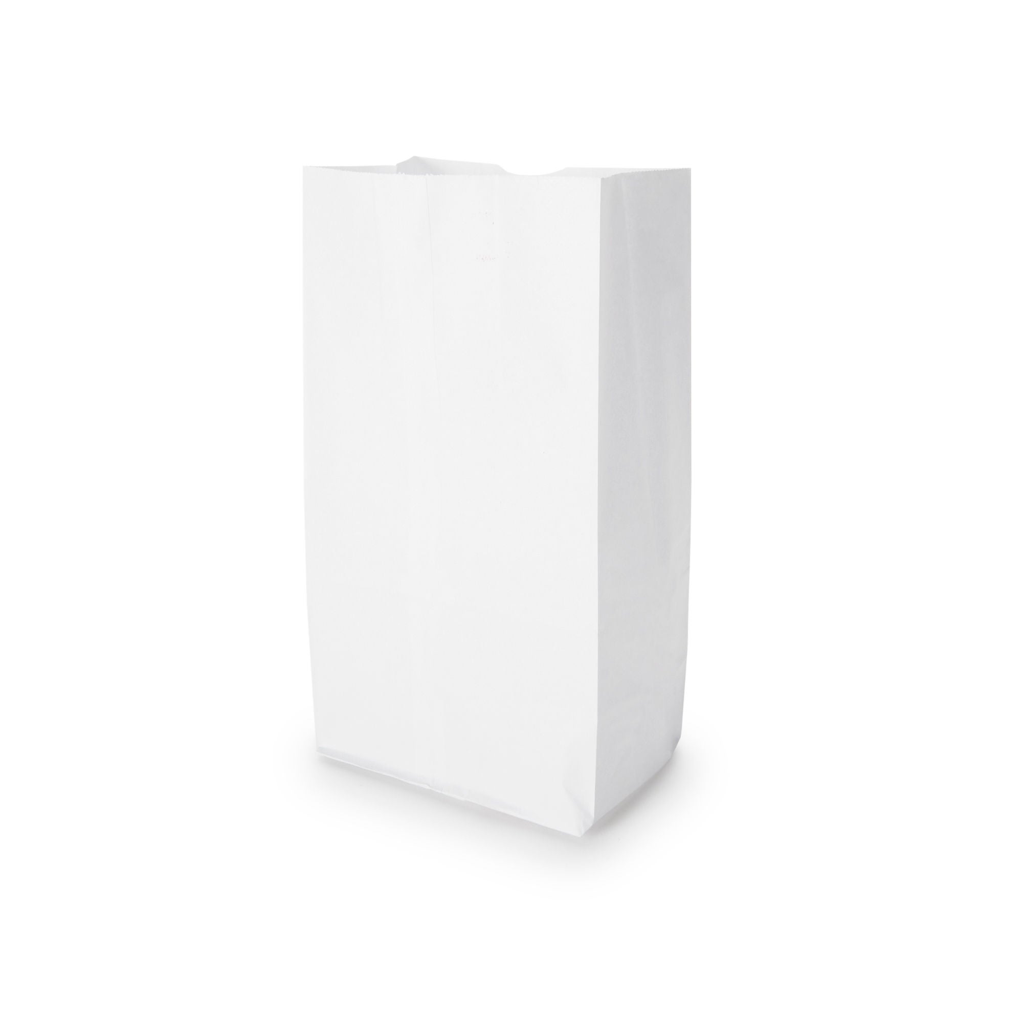 White Paper Bag, 6 x 3.63 x 11.06 Inch