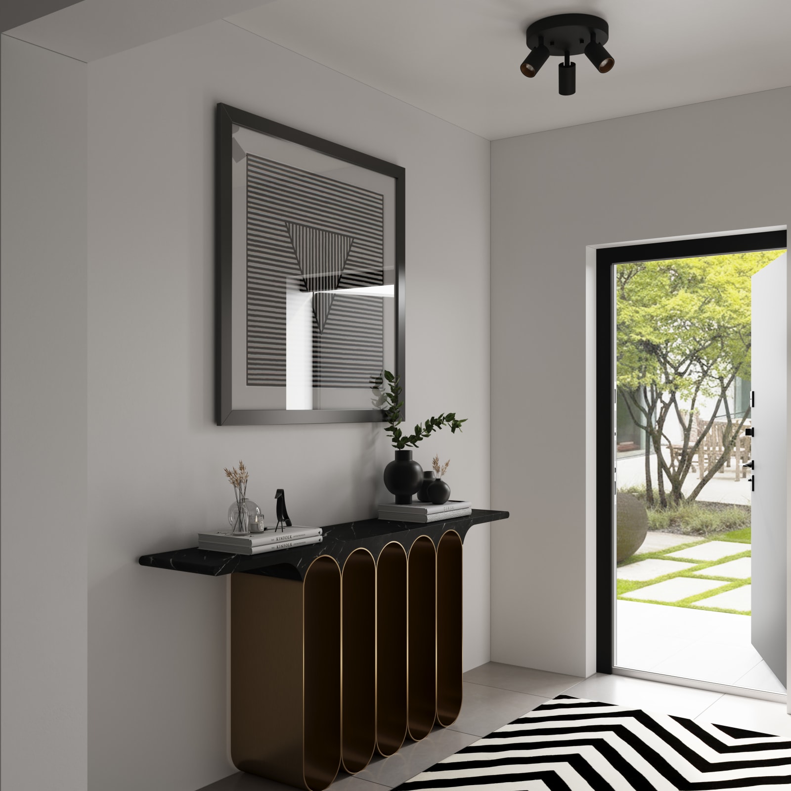 Shura 3 Head Round Flush Mount — installation 10