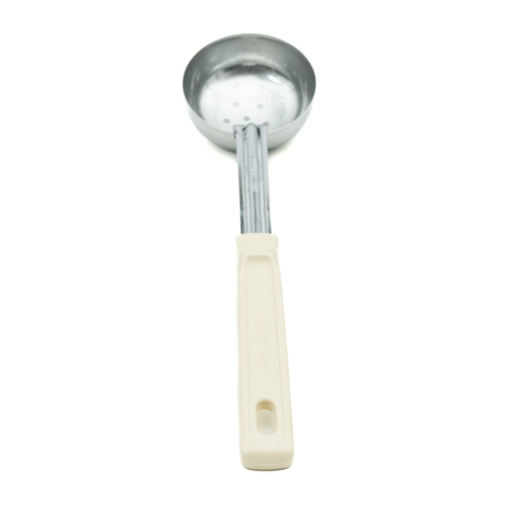 3-ounce perforated round Spoodle® utensil with ivory Grip ‘N Serv® handle