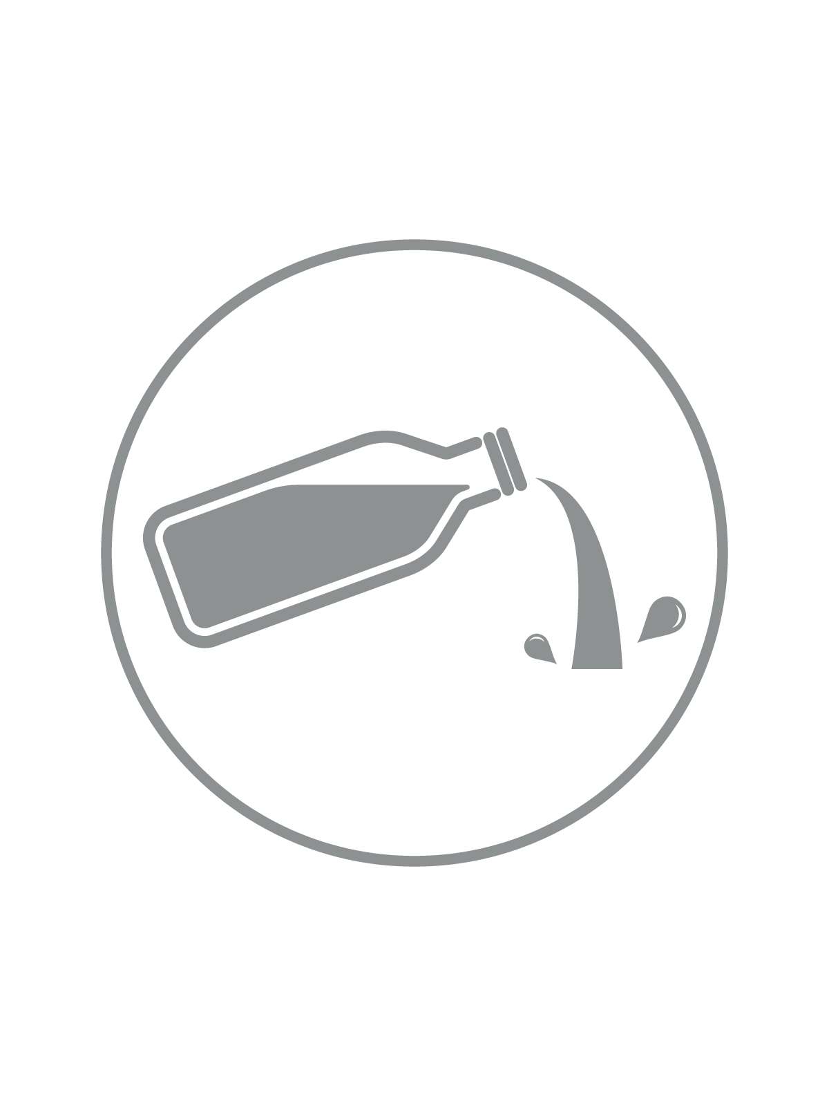SPECTRUM – Label – Liquid Disposal – Clear-Silver
