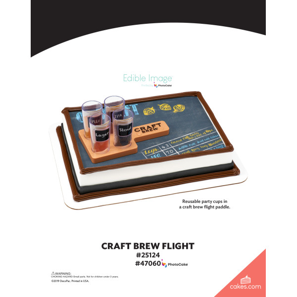 Craft Brew Flight The Magic of Cakes® PhotoCake® Enhanced Background Page