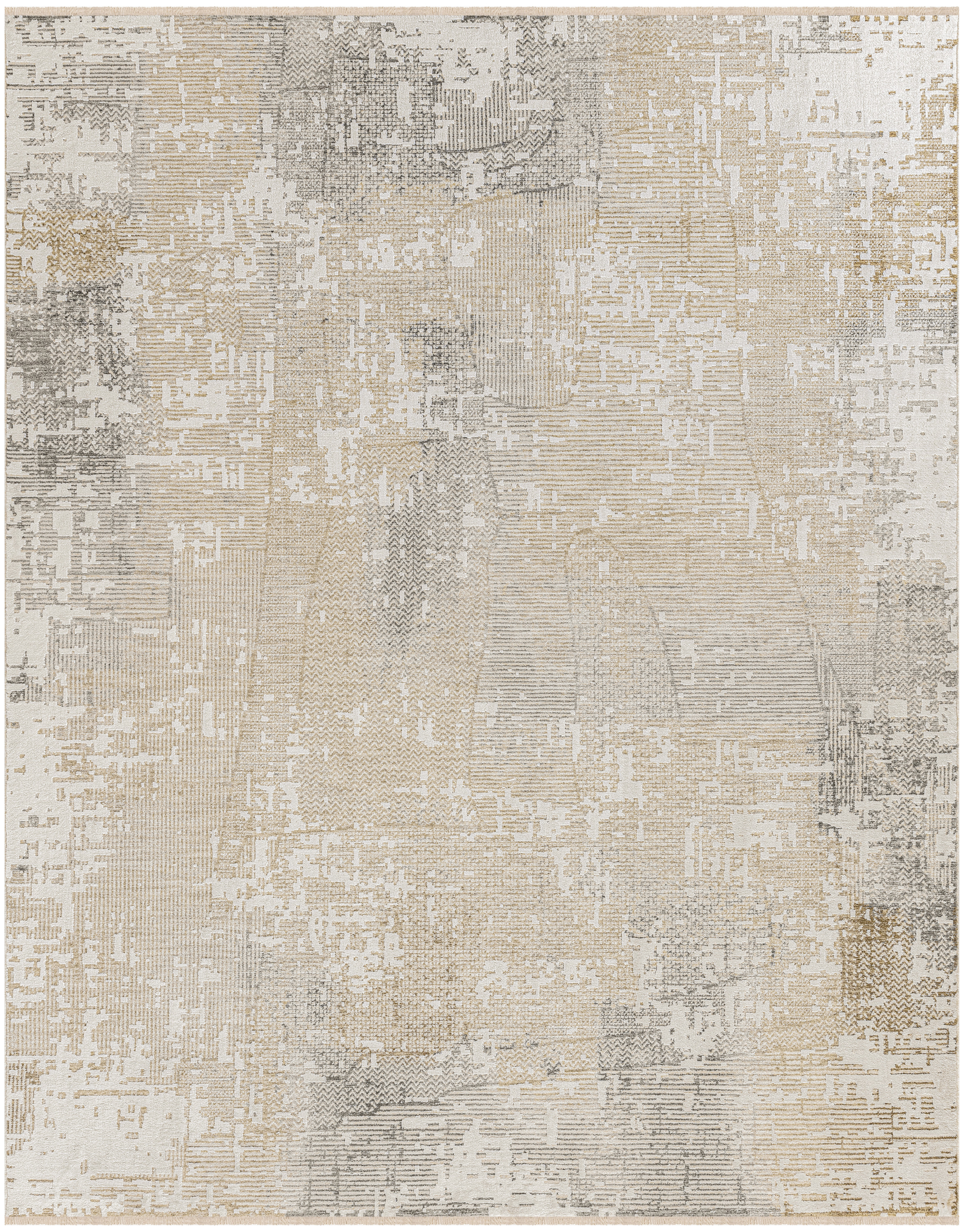 Calvin Klein CK078 Summit 9'10" x 13' Cream Ivory Modern Indoor Rug