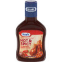 Kraft Slow Simmered Hot & Spicy Barbecue Sauce 17.5 oz Bottle