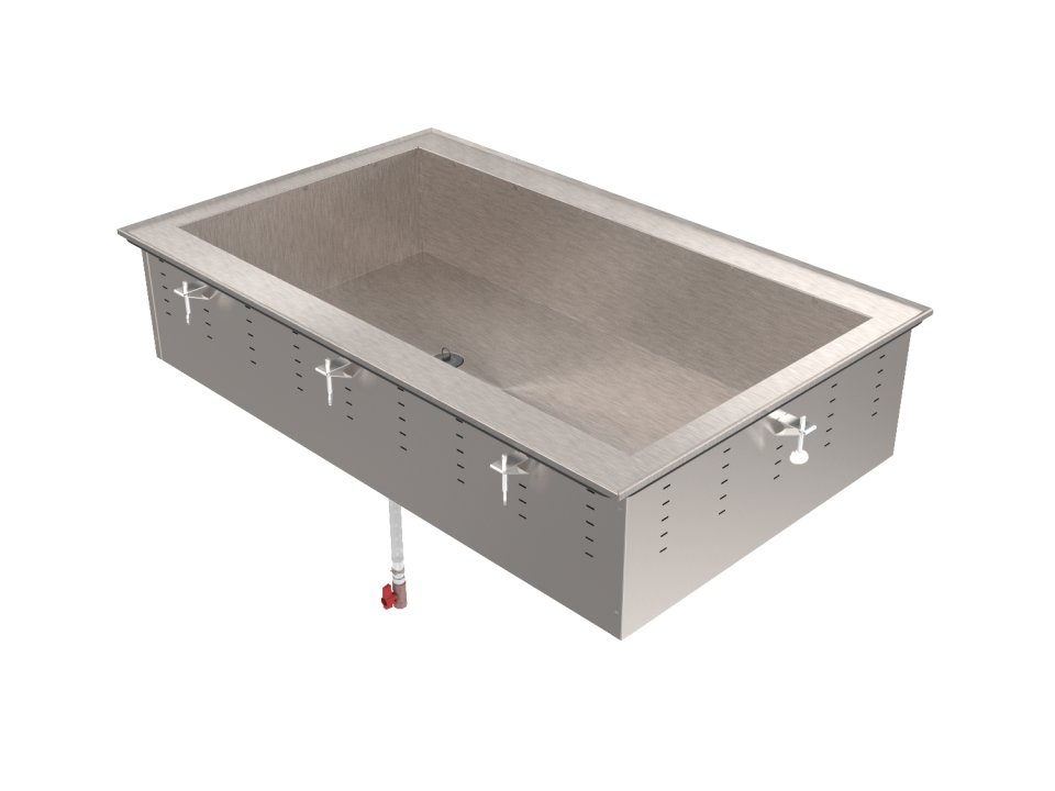 Vollrath 36453 - Cold Food Pan, Drop-In, (5) pan, non-refrigerated, ice cooled, 68