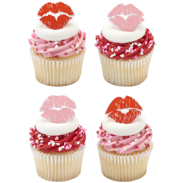 Say it with Kisses Cupcake Rings