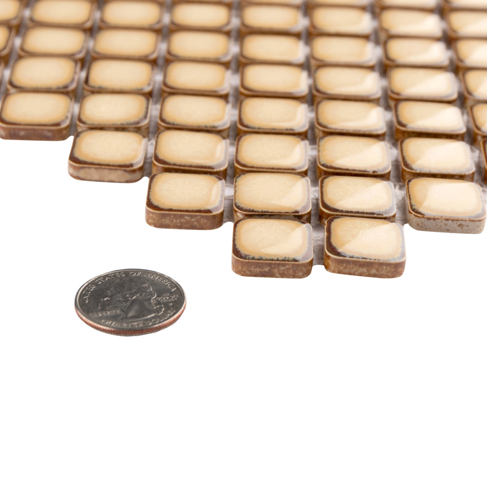 Sample – Hudson Diamond Caffe Porcelain Mosaic Tile