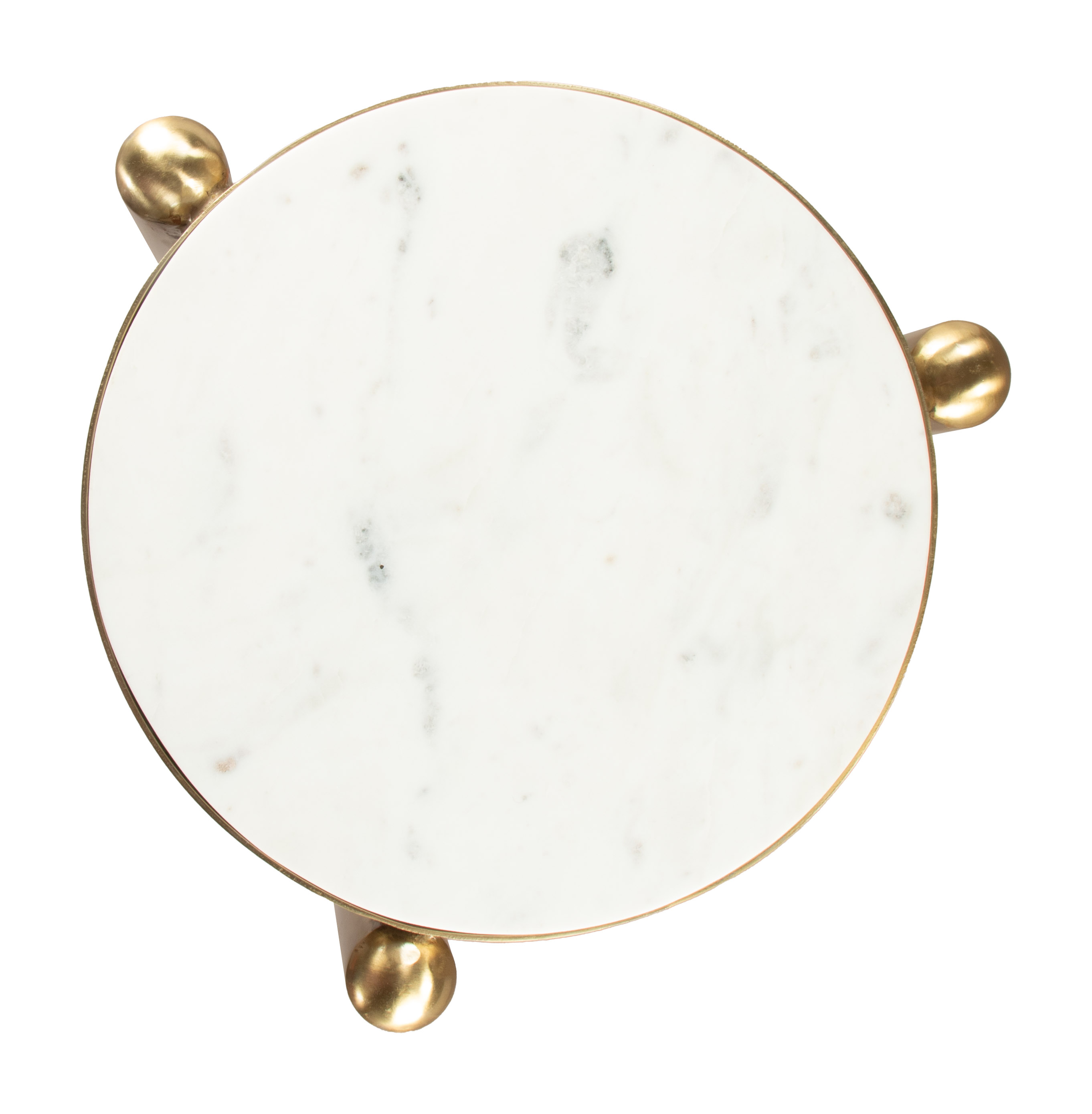 Noan Side Table White & Gold product image