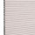 Cellular pleated window shade (honeycomb design) fully lowered, pale blush fabric with visible black cell openings at left edge, blocking light; close-up view against a neutral background.
