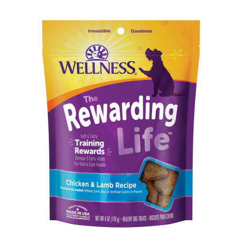 Wellness Rewarding Life Chicken & Lamb Front packaging