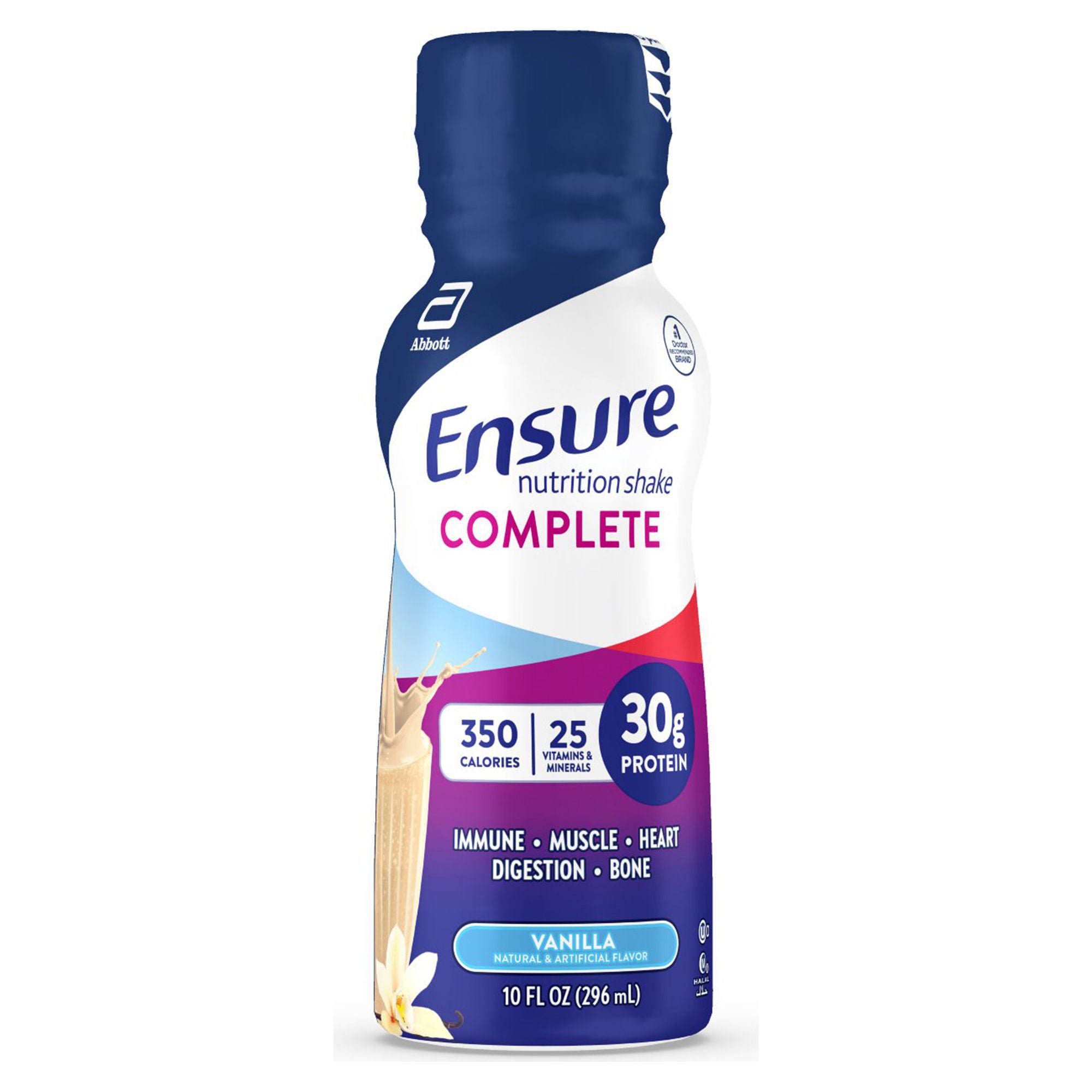 Ensure Complete® Nutrition Shake, Vanilla, 10-ounce Bottle